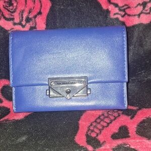 Michael Kors Cobalt Blue Wallet with Silver Clasp
